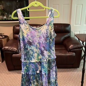 Gently worn, long summer dress. Size 8